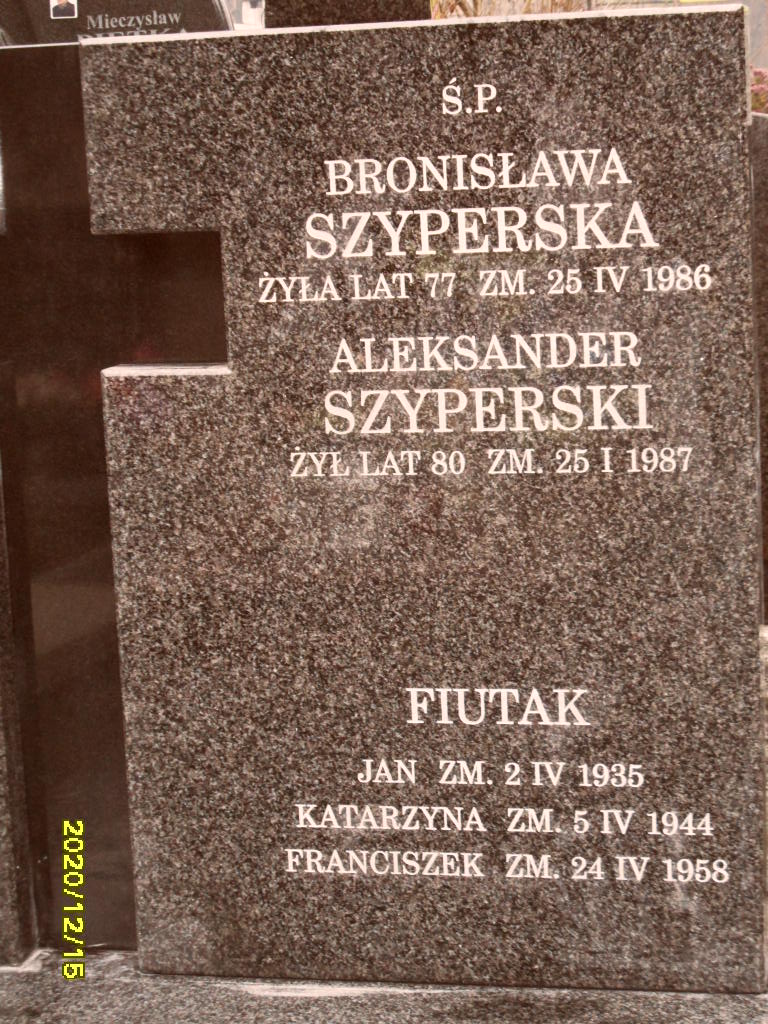 Aleksander Szyperski Otwock - Grobonet - Wyszukiwarka osób pochowanych