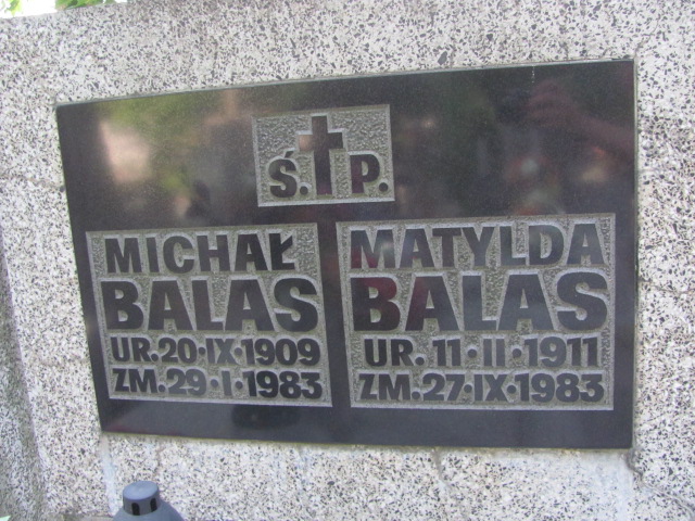 Michał Balas 1909 Otwock - Grobonet - Wyszukiwarka osób pochowanych
