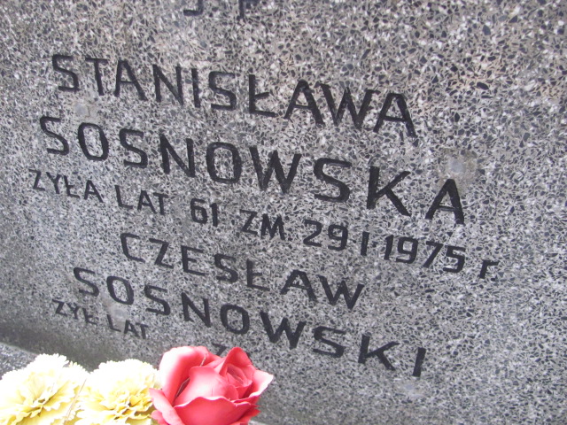 Stanisława Sosnowska  Otwock - Grobonet - Wyszukiwarka osób pochowanych