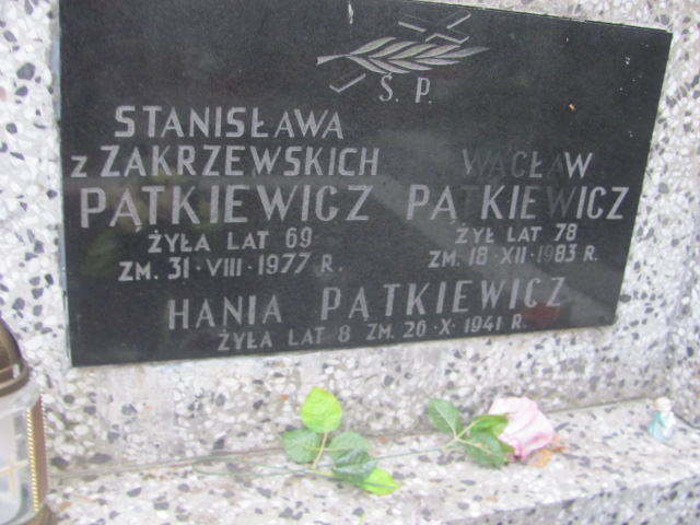 Andrzej Pątkiewicz 1937 Otwock - Grobonet - Wyszukiwarka osób pochowanych