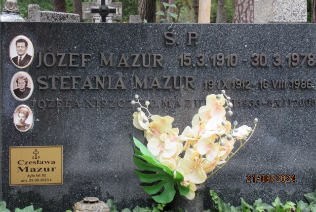 Józef Mazur 1910 Otwock - Grobonet - Wyszukiwarka osób pochowanych