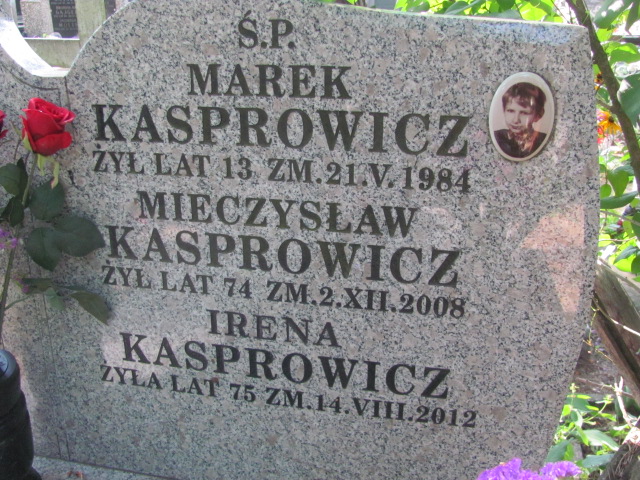 Marek Kasprowicz Otwock - Grobonet - Wyszukiwarka osób pochowanych
