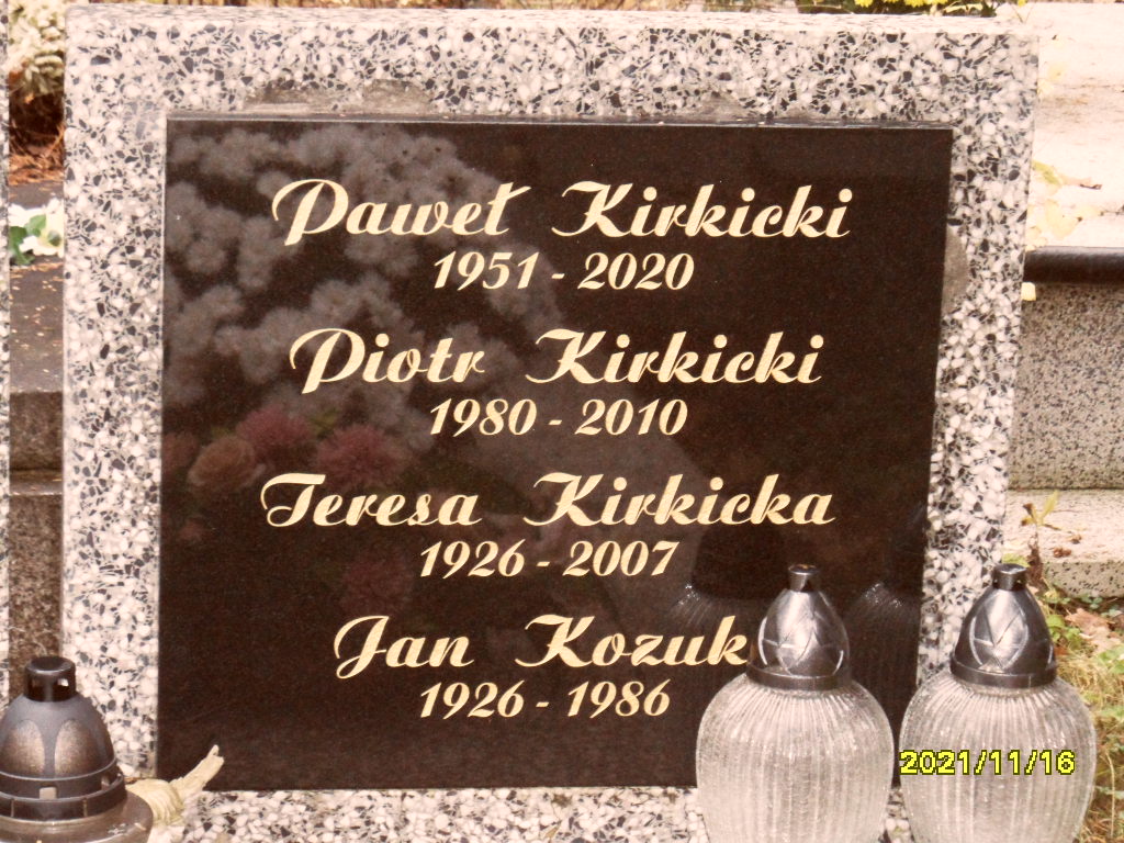 Paweł Kirkicki 1951 Otwock - Grobonet - Wyszukiwarka osób pochowanych