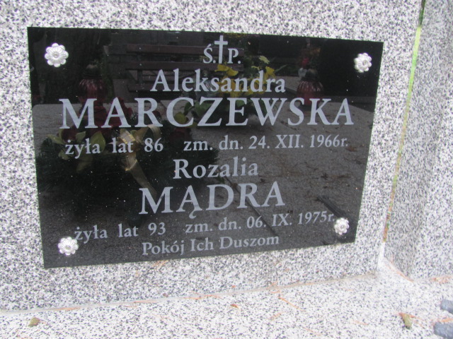 Aleksandra Marczewska Otwock - Grobonet - Wyszukiwarka osób pochowanych