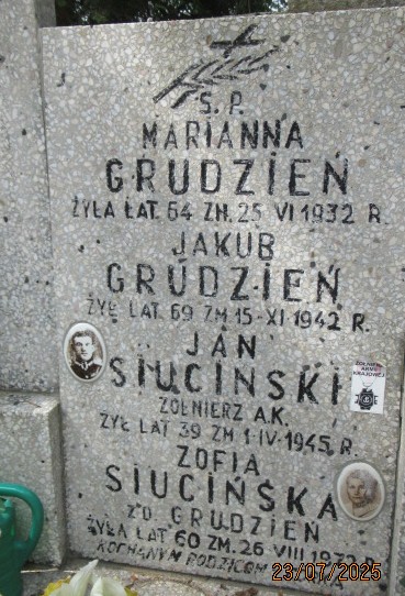 Jan Siuciński  Otwock - Grobonet - Wyszukiwarka osób pochowanych