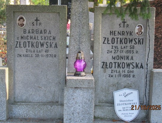 Monika Złotkowska  Otwock - Grobonet - Wyszukiwarka osób pochowanych