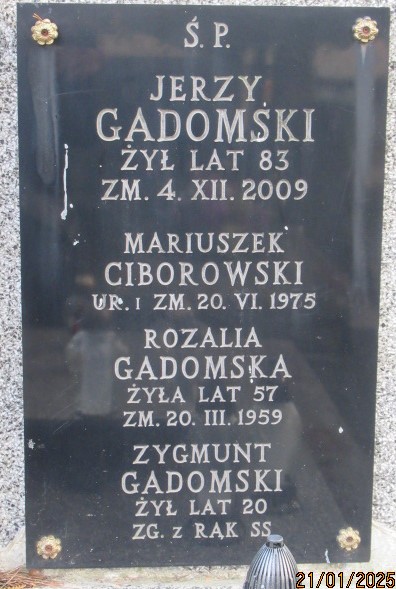 Halina Gadomska 1934 Otwock - Grobonet - Wyszukiwarka osób pochowanych