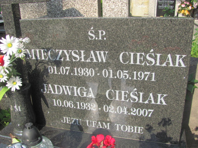 Mieczysław Cieślak 1930 Otwock - Grobonet - Wyszukiwarka osób pochowanych