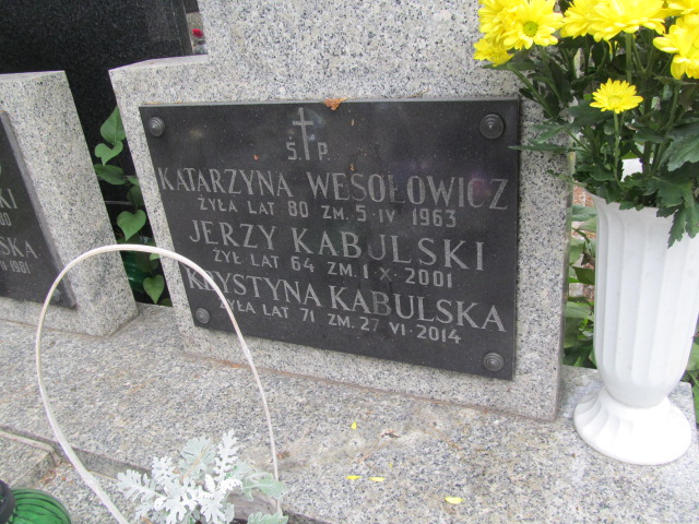 Katarzyna Wesołowicz  Otwock - Grobonet - Wyszukiwarka osób pochowanych