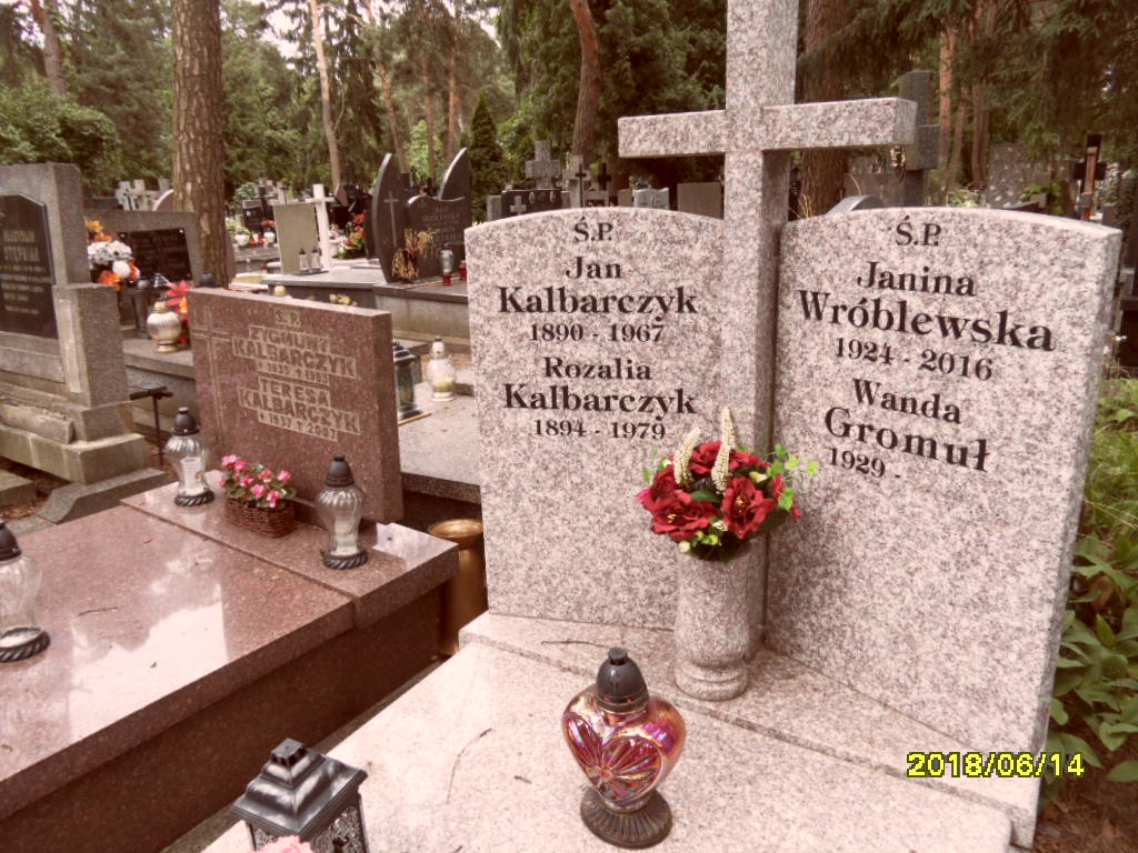Rozalia Kalbarczyk 1894 Otwock - Grobonet - Wyszukiwarka osób pochowanych
