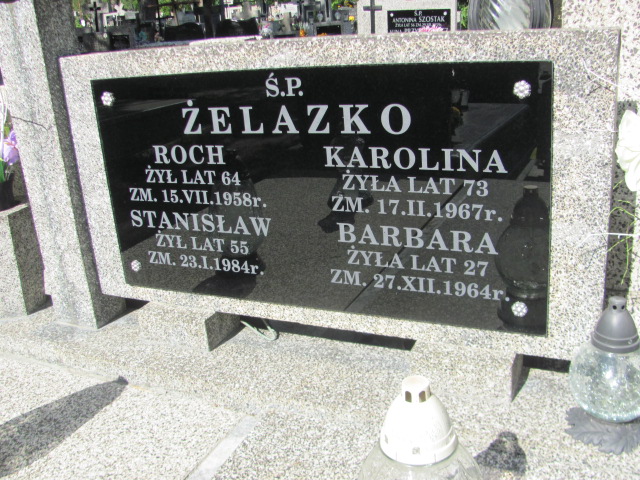 Barbara Żelazko Otwock - Grobonet - Wyszukiwarka osób pochowanych