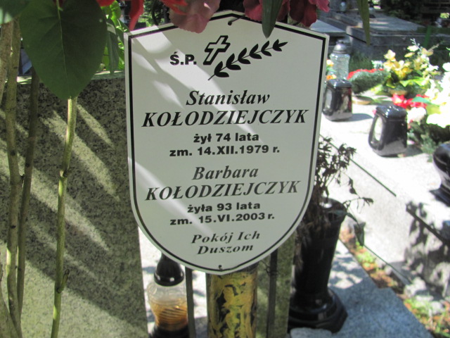 Stanisław Kołodziejczyk 1905 Otwock - Grobonet - Wyszukiwarka osób pochowanych