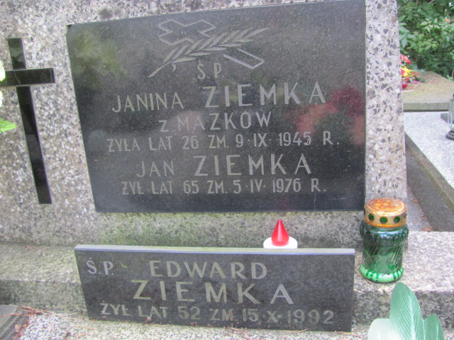 Jan Ziemka  Otwock - Grobonet - Wyszukiwarka osób pochowanych
