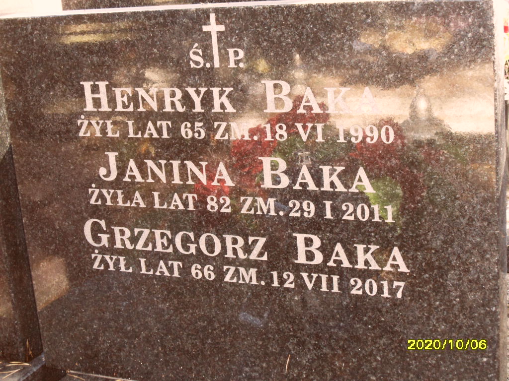 Janina Baka 1929 Otwock - Grobonet - Wyszukiwarka osób pochowanych