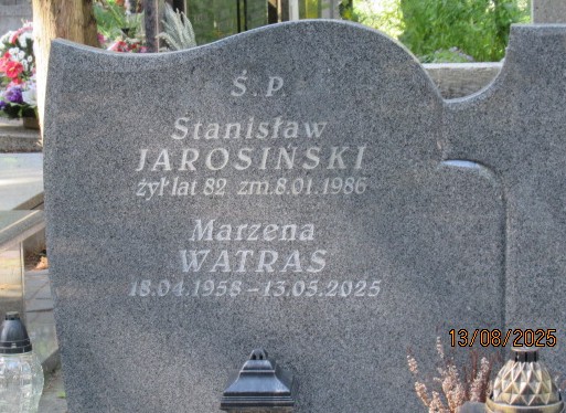 Marzena Watras 1958 Otwock - Grobonet - Wyszukiwarka osób pochowanych