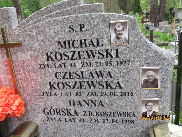 Czesława Koszewska 1933 Otwock - Grobonet - Wyszukiwarka osób pochowanych