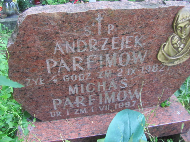 Michał Parfimow 1997 Otwock - Grobonet - Wyszukiwarka osób pochowanych