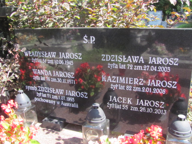 Zdzisław Jarosz Otwock - Grobonet - Wyszukiwarka osób pochowanych