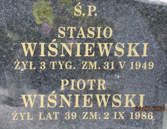 Piotr Wiśniewski 1947 Otwock - Grobonet - Wyszukiwarka osób pochowanych
