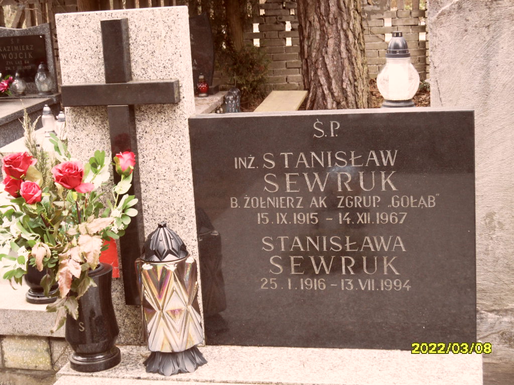 Stanisław Sewruk  1915 Otwock - Grobonet - Wyszukiwarka osób pochowanych
