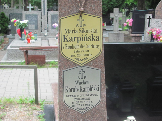 Wacław Korab Karpiński 1918 Otwock - Grobonet - Wyszukiwarka osób pochowanych