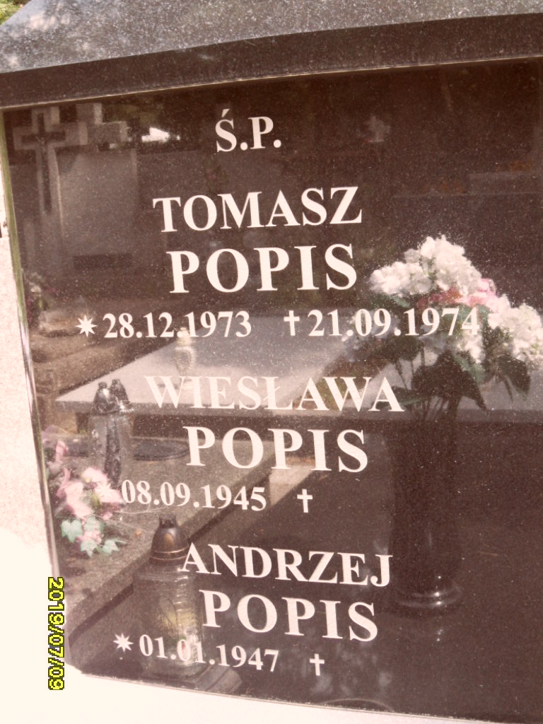 Andrzej Popis 1947 Otwock - Grobonet - Wyszukiwarka osób pochowanych