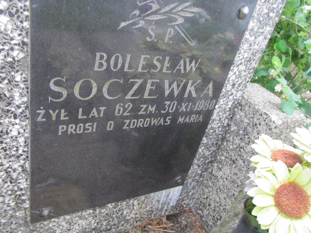 Bolesław Soczewka 1918 Otwock - Grobonet - Wyszukiwarka osób pochowanych