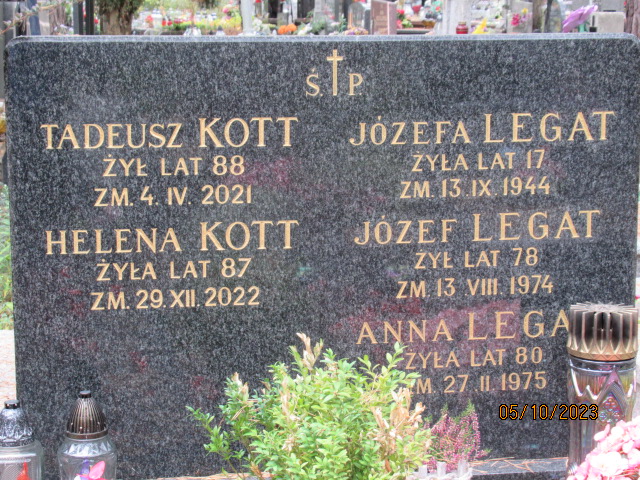 Tadeusz Kott 1933 Otwock - Grobonet - Wyszukiwarka osób pochowanych