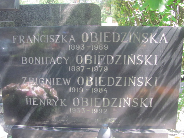 Janina Obiedzińska 1949 Otwock - Grobonet - Wyszukiwarka osób pochowanych