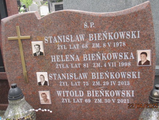 Witold Bieńkowski 1952 Otwock - Grobonet - Wyszukiwarka osób pochowanych