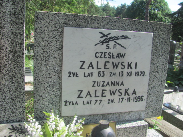 Zuzanna Zalewska  Otwock - Grobonet - Wyszukiwarka osób pochowanych