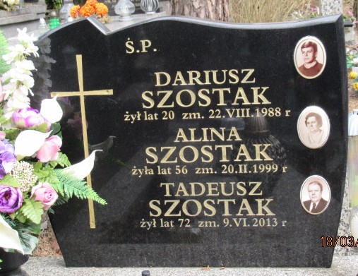 Alina Szostak  Otwock - Grobonet - Wyszukiwarka osób pochowanych