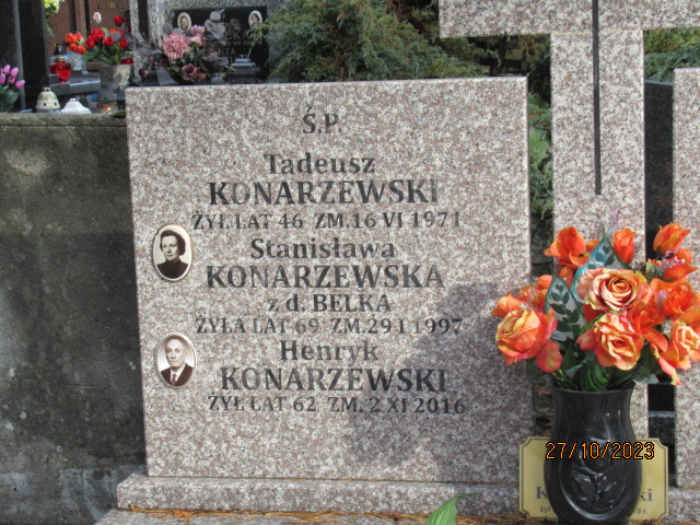 Stanisława Konarzewska Otwock - Grobonet - Wyszukiwarka osób pochowanych
