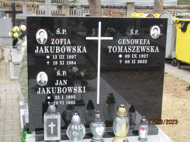 Genowefa Tomaszewska 1927 Otwock - Grobonet - Wyszukiwarka osób pochowanych