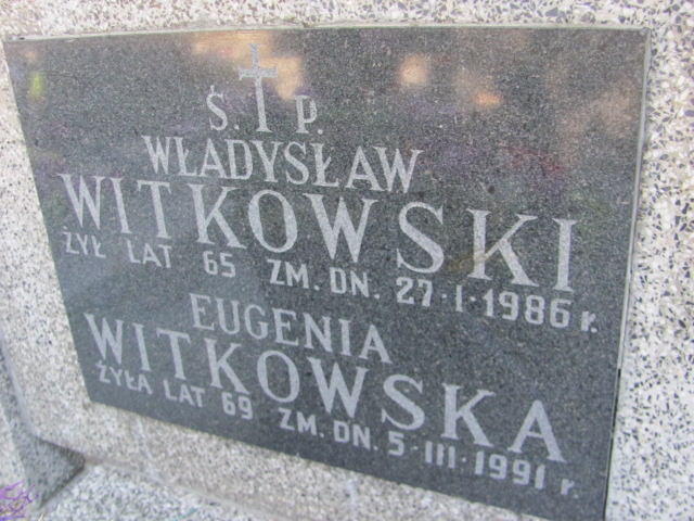 Eugenia Witkowska  1922 Otwock - Grobonet - Wyszukiwarka osób pochowanych