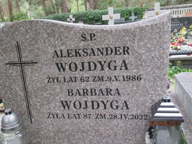 Barbara Wojdyga 1934 Otwock - Grobonet - Wyszukiwarka osób pochowanych