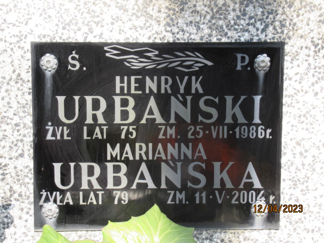 Marianna Urbańska Otwock - Grobonet - Wyszukiwarka osób pochowanych