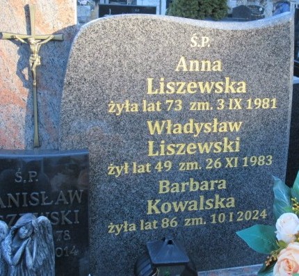 Stanisław Liszewski 1936 Otwock - Grobonet - Wyszukiwarka osób pochowanych