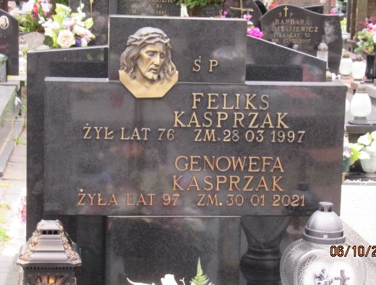 Genowefa Kasprzak 1923 Otwock - Grobonet - Wyszukiwarka osób pochowanych