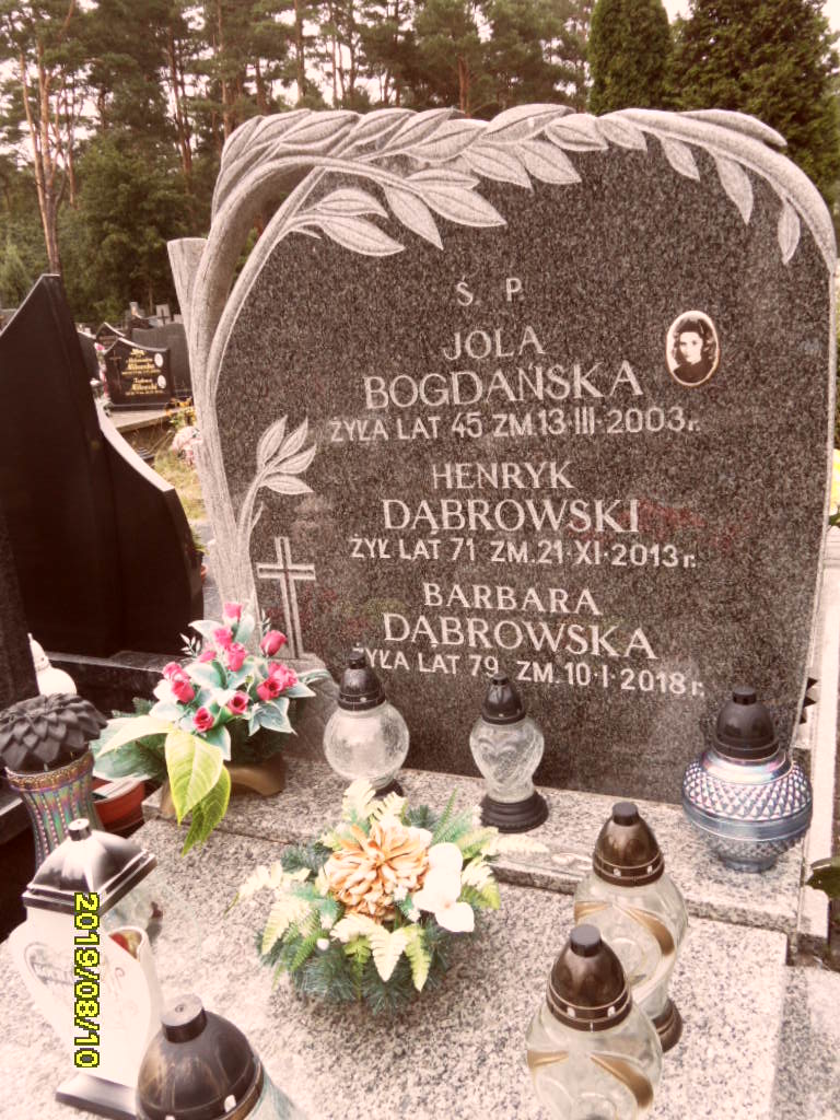 Barbara Dąbrowska 1939 Otwock - Grobonet - Wyszukiwarka osób pochowanych