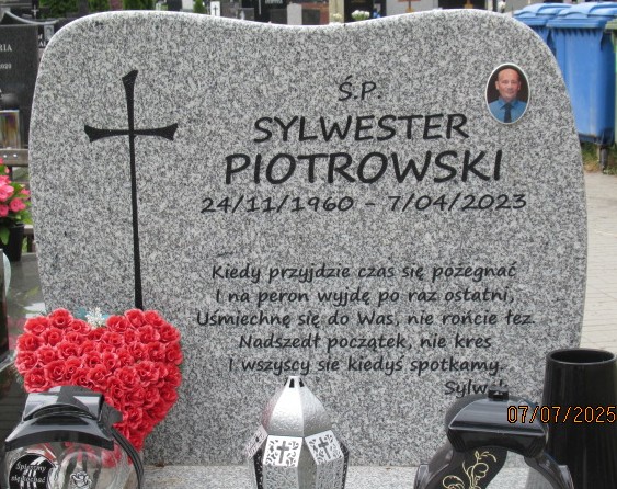 Sylwester Piotrowski 1960 Otwock - Grobonet - Wyszukiwarka osób pochowanych