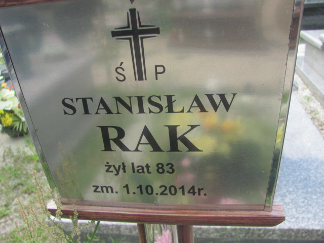 Stanisław Rak 1931 Otwock - Grobonet - Wyszukiwarka osób pochowanych