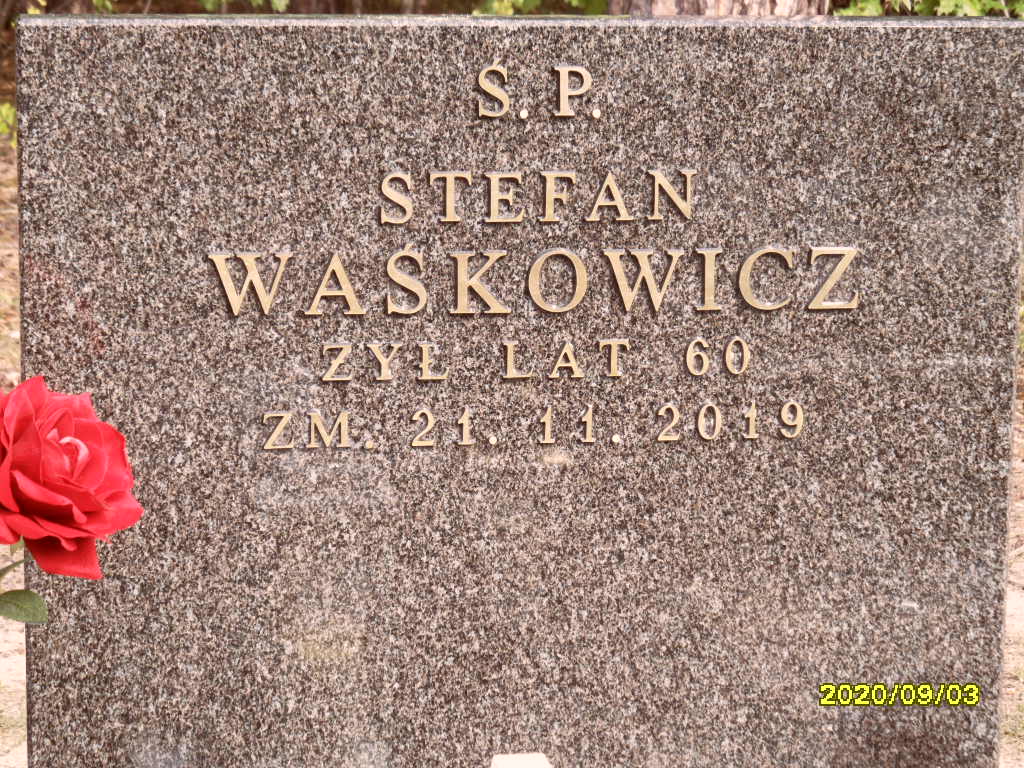 Stefan Waśkowicz 1959 Otwock - Grobonet - Wyszukiwarka osób pochowanych