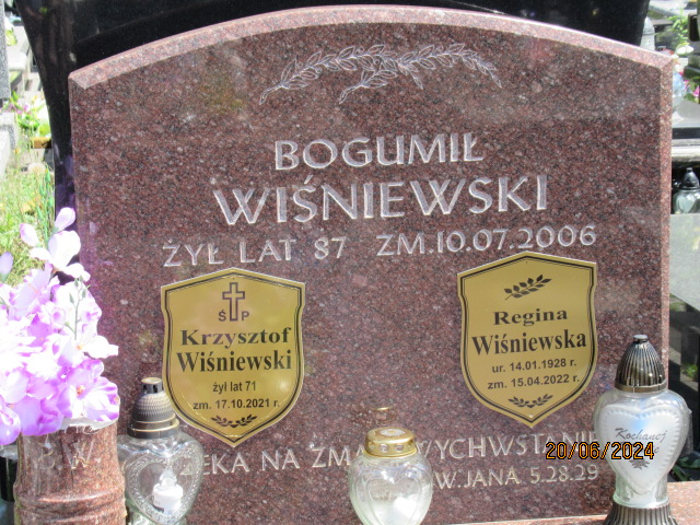 Bogumił Wiśniewski 1919 Otwock - Grobonet - Wyszukiwarka osób pochowanych