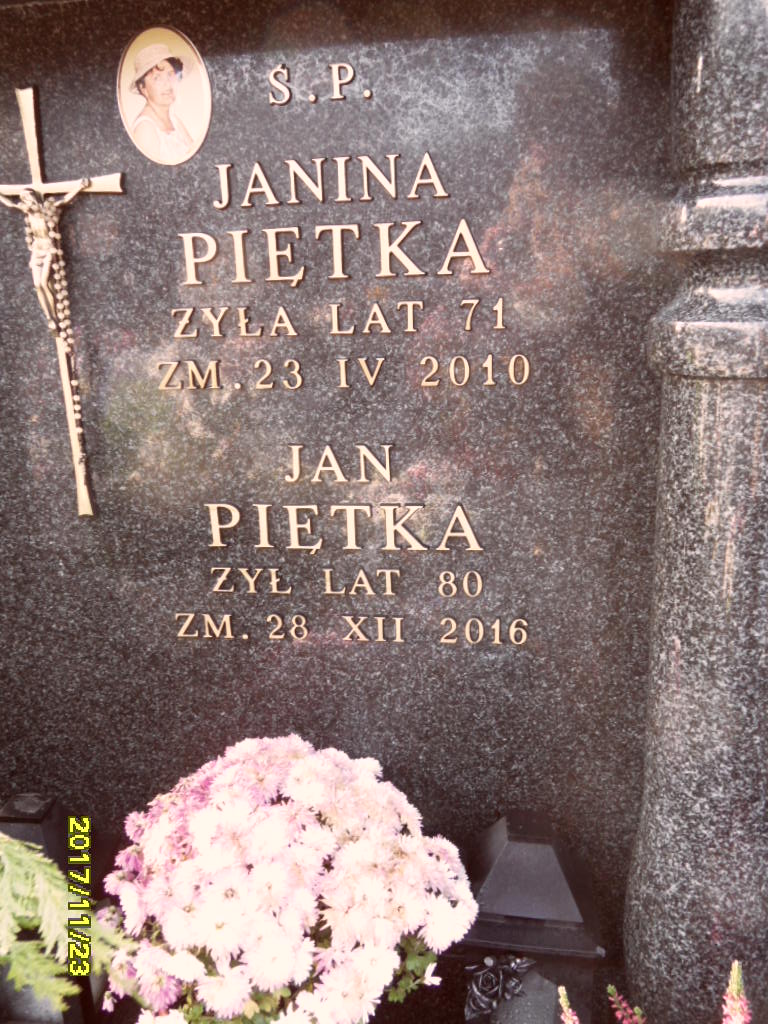 Janina Piętka 1938 Otwock - Grobonet - Wyszukiwarka osób pochowanych