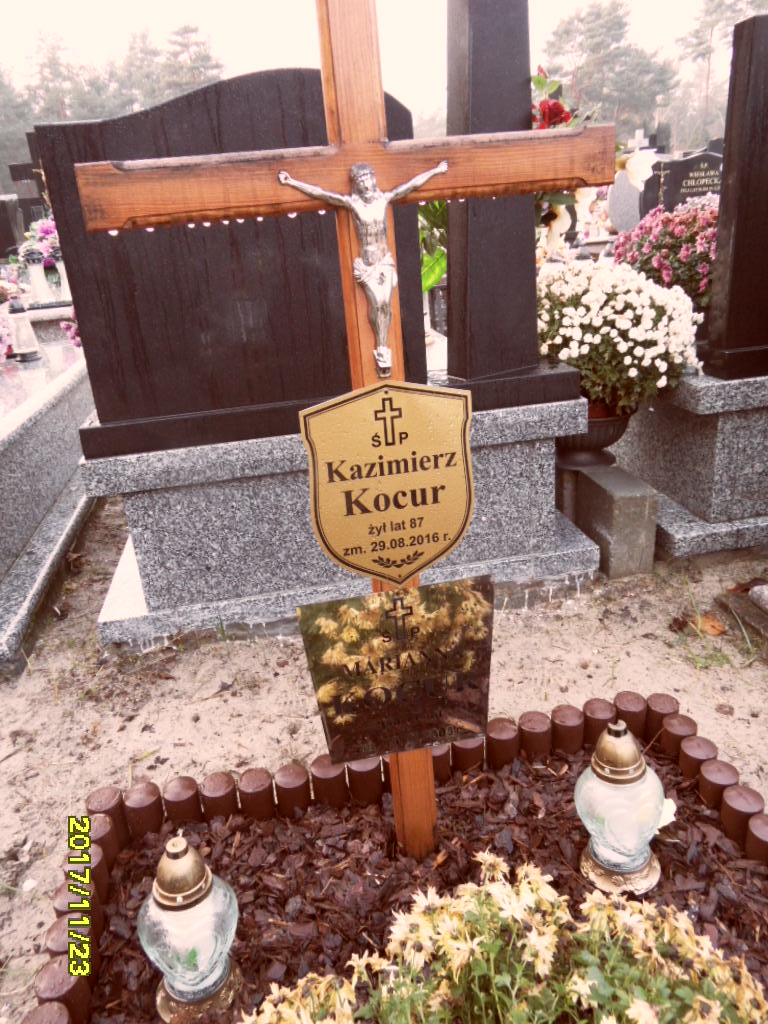 Kazimierz Kocur 1929 Otwock - Grobonet - Wyszukiwarka osób pochowanych