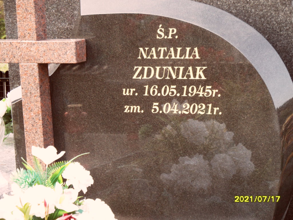 Natalia Zduniak 1945 Otwock - Grobonet - Wyszukiwarka osób pochowanych