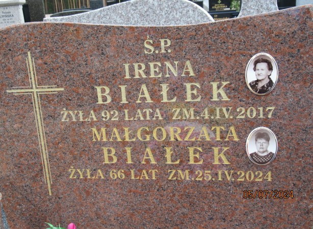 Irena Białek 1925 Otwock - Grobonet - Wyszukiwarka osób pochowanych