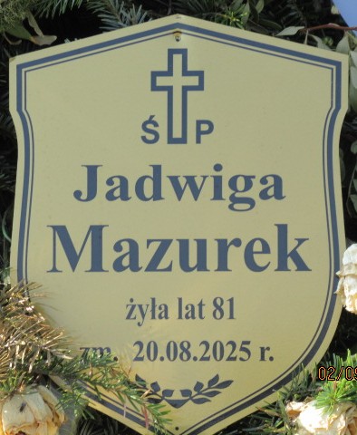 Grób Marian Mazurek