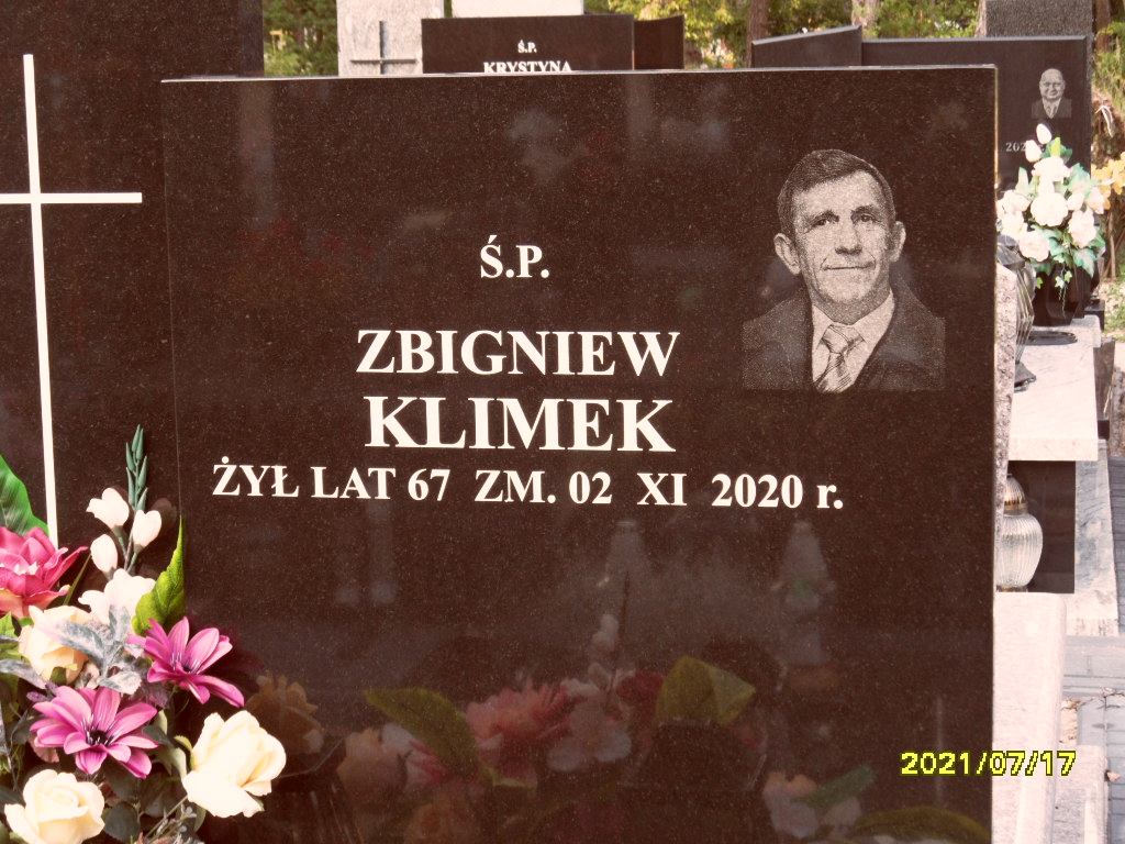 Zbigniew Klimek 1953 Otwock - Grobonet - Wyszukiwarka osób pochowanych